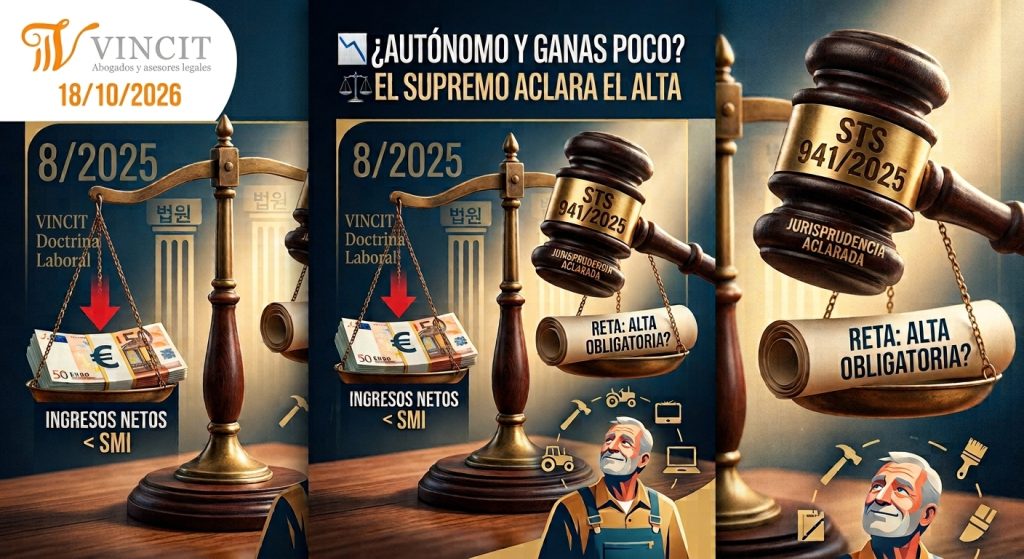 Vincit Abogados TS doctrina Alta Ingresos SMI Miguel Ángel Díaz Herrera Abogado Valencia